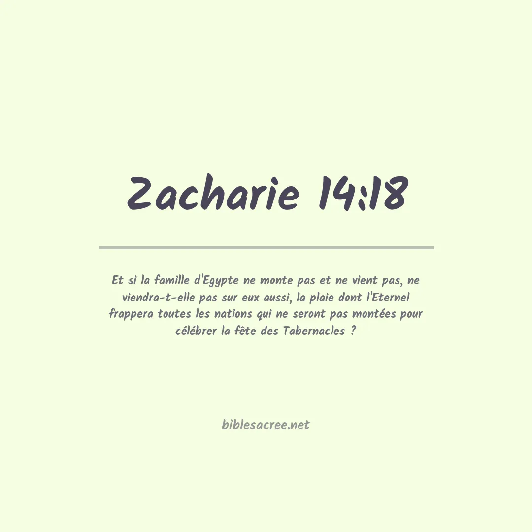 Zacharie - 14:18