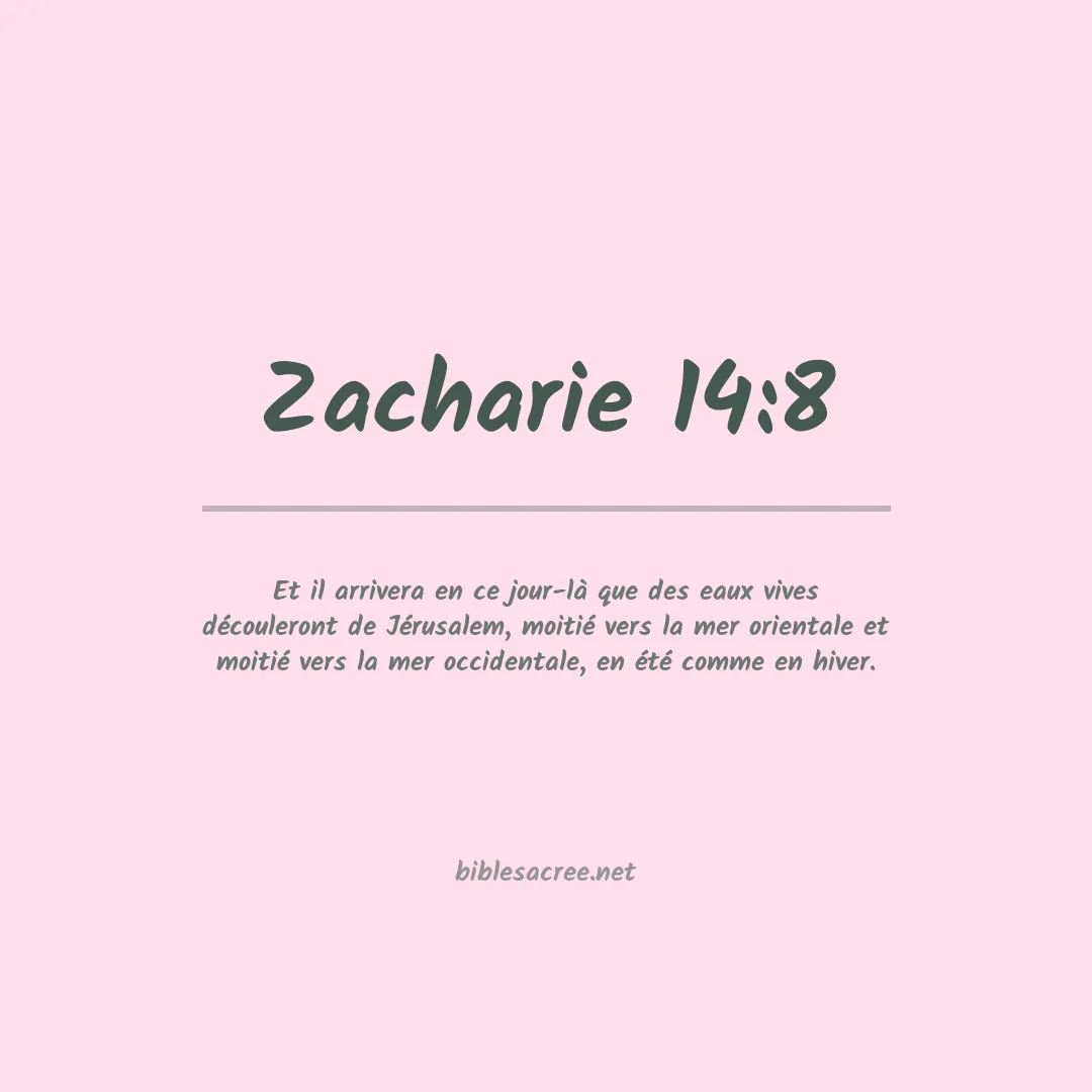 Zacharie - 14:8