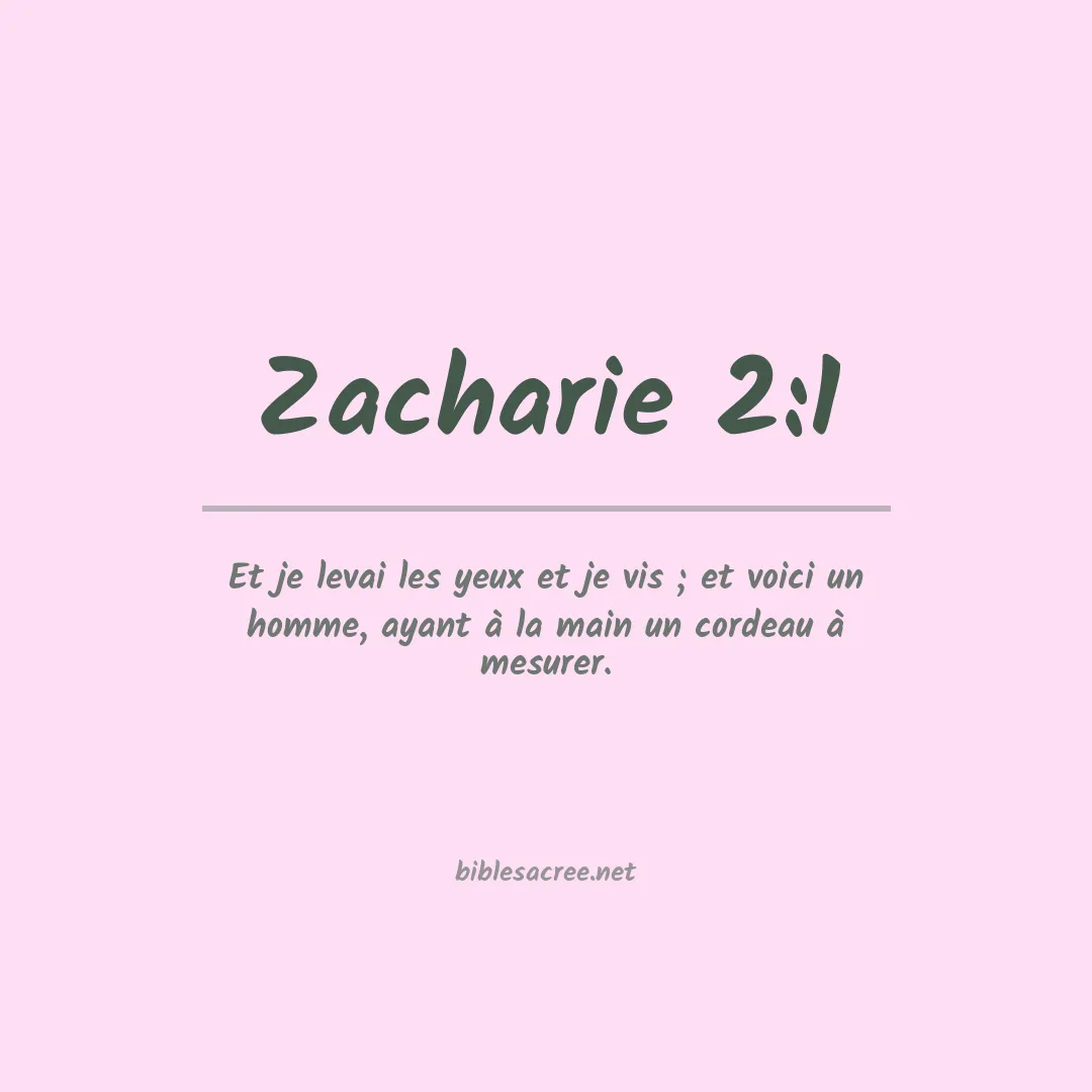 Zacharie - 2:1