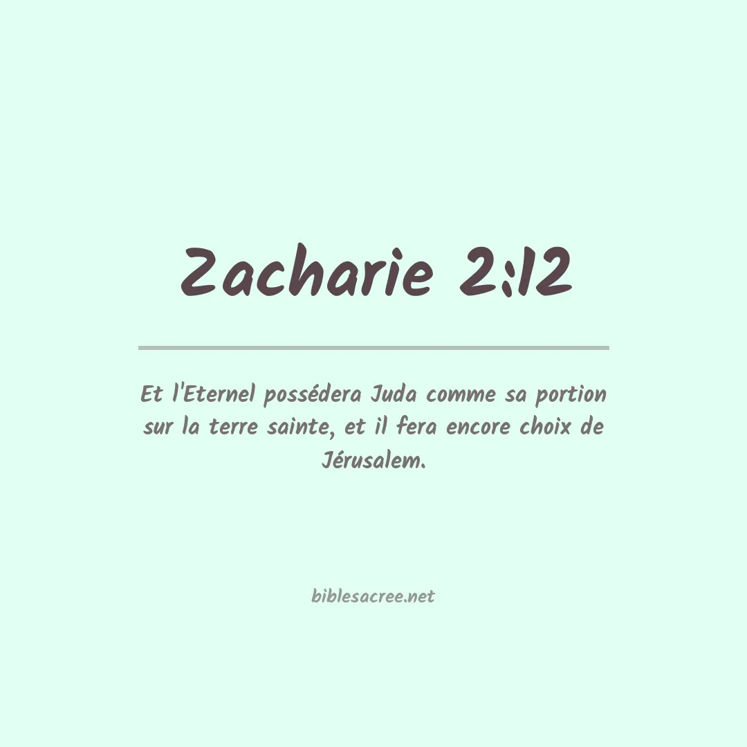 Zacharie - 2:12