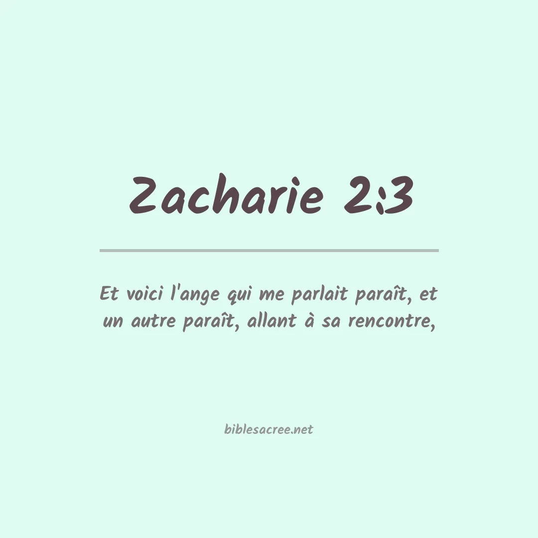 Zacharie - 2:3