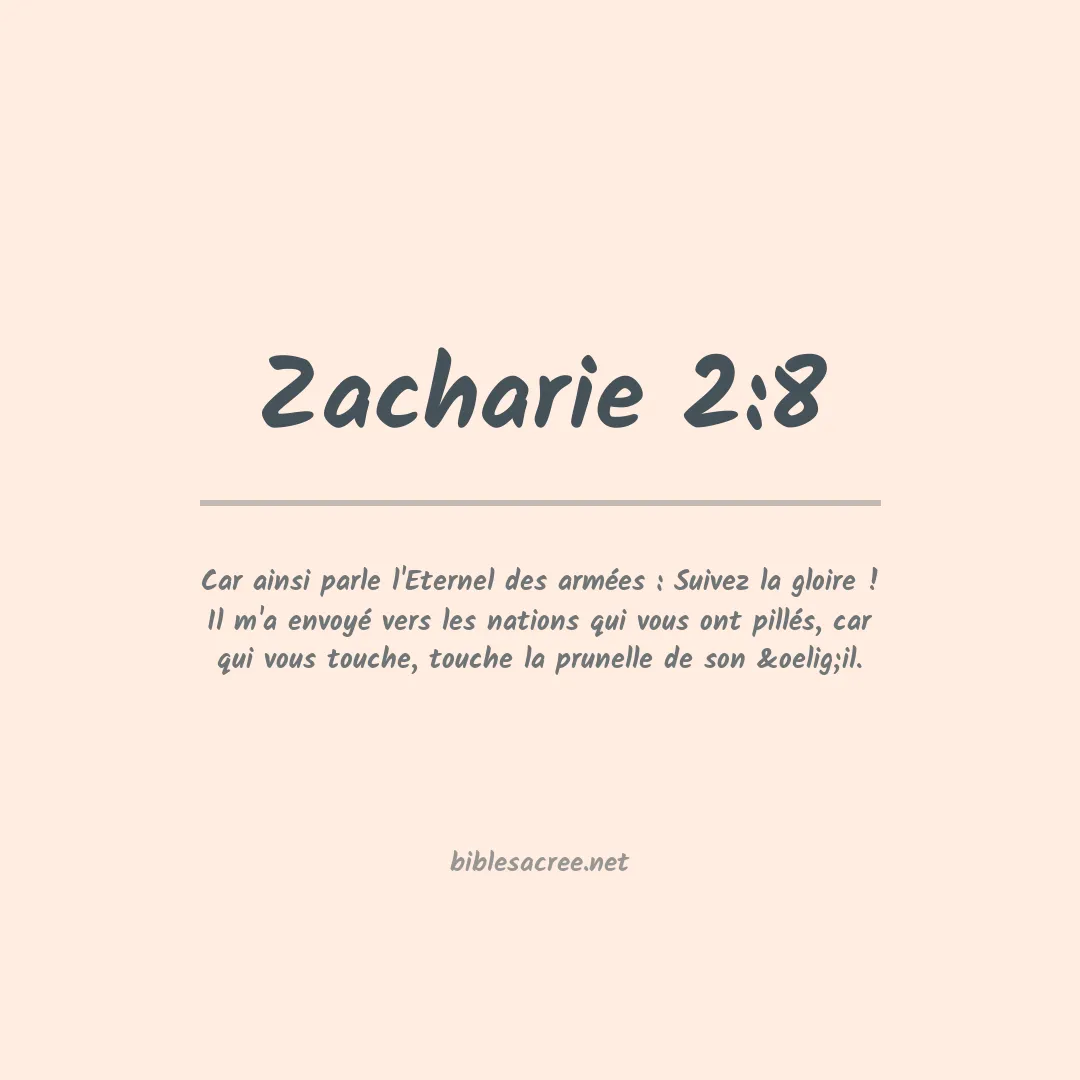 Zacharie - 2:8
