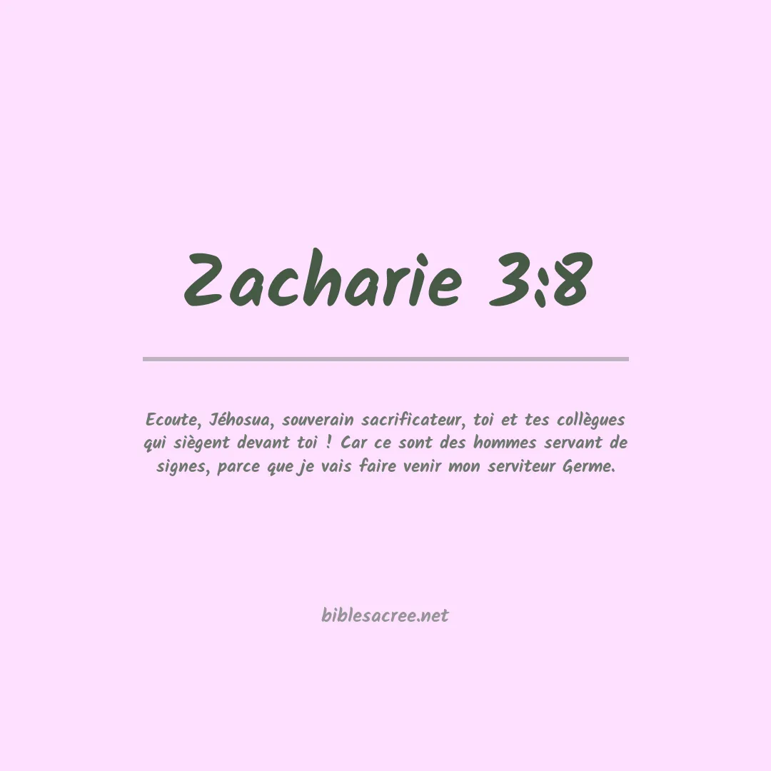 Zacharie - 3:8