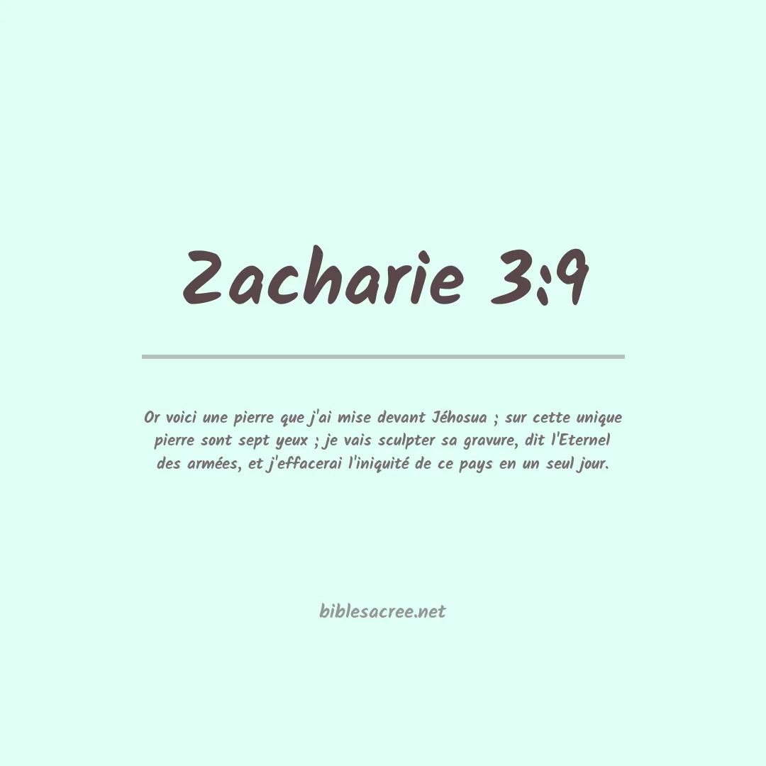 Zacharie - 3:9