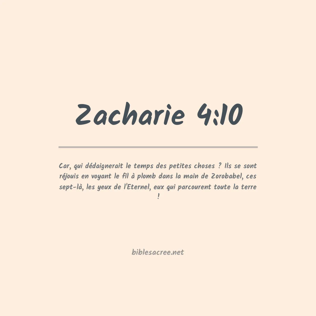 Zacharie - 4:10