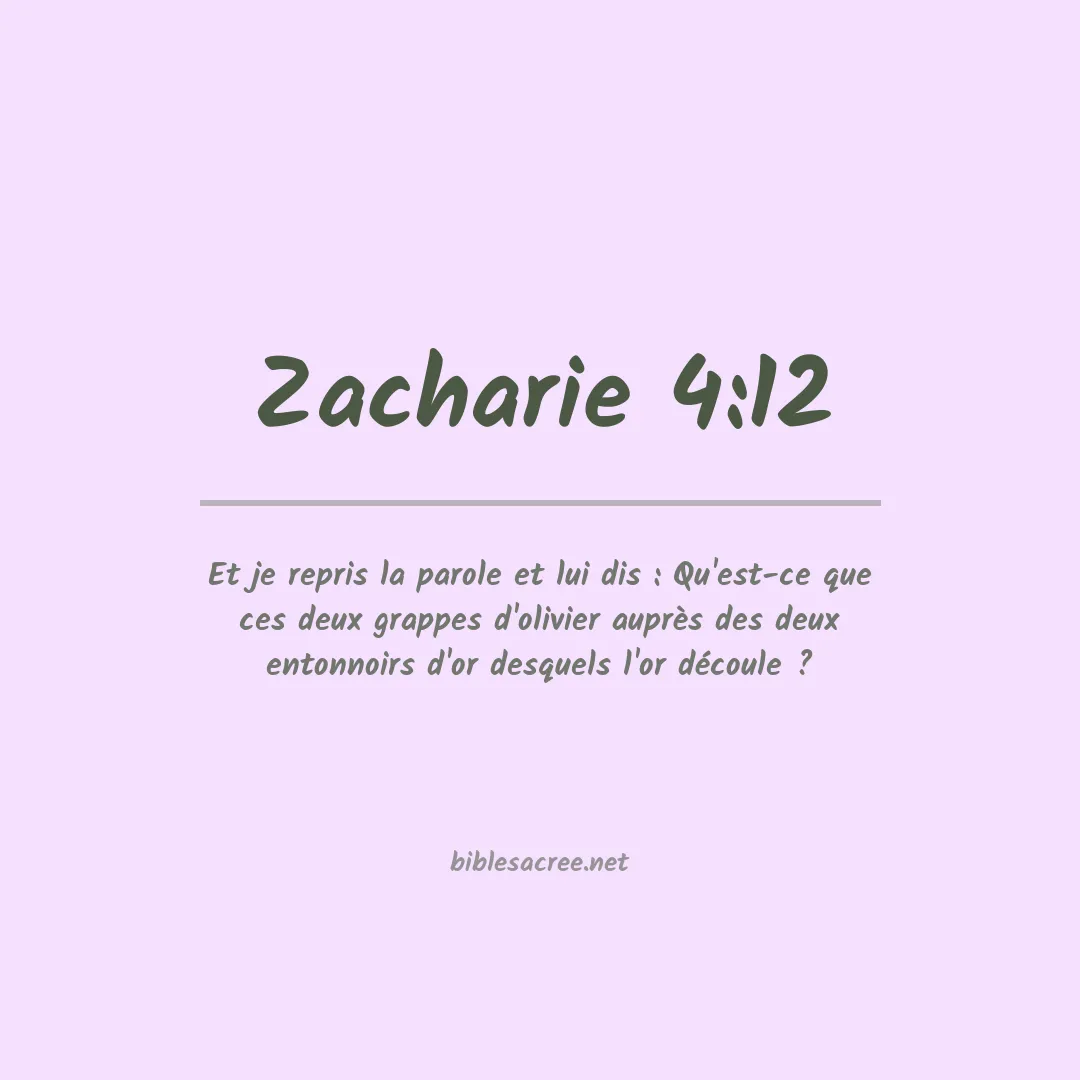 Zacharie - 4:12