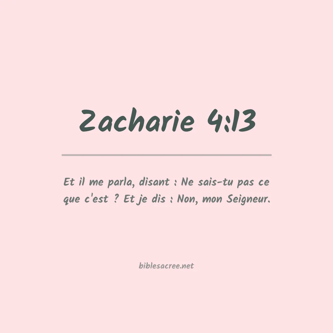 Zacharie - 4:13
