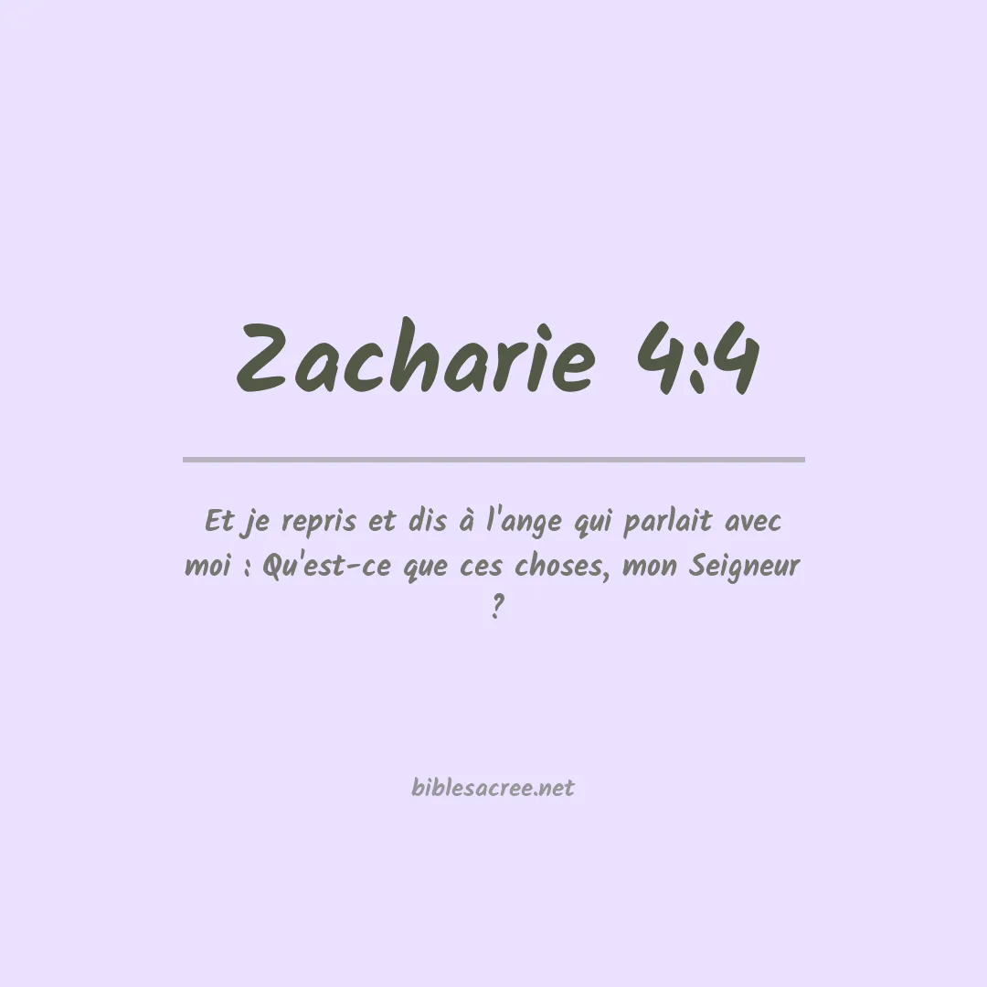 Zacharie - 4:4