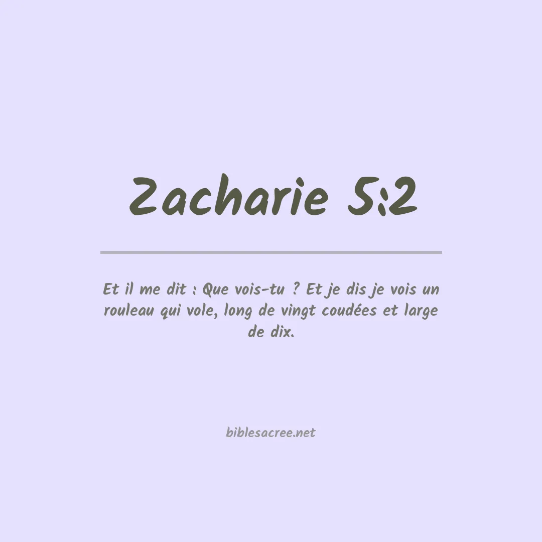 Zacharie - 5:2