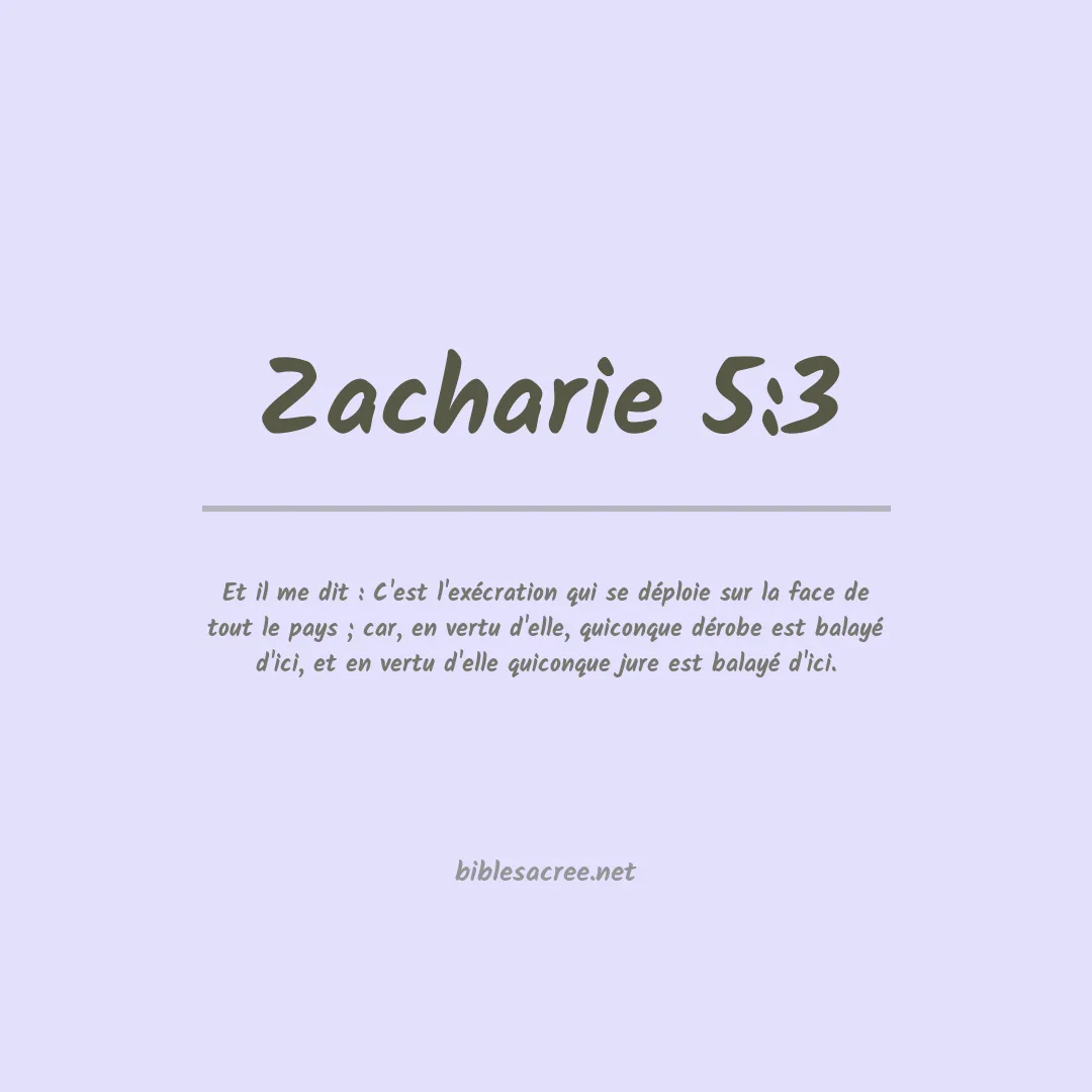 Zacharie - 5:3