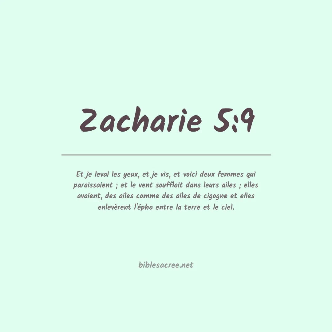 Zacharie - 5:9