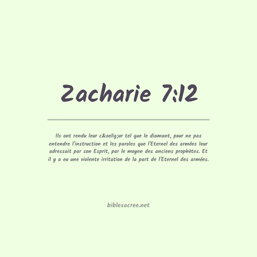 Zacharie - 7:12