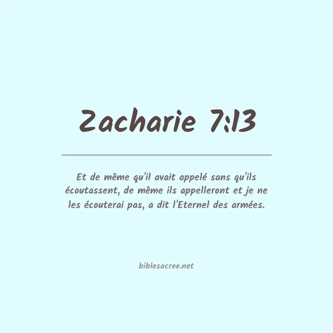 Zacharie - 7:13
