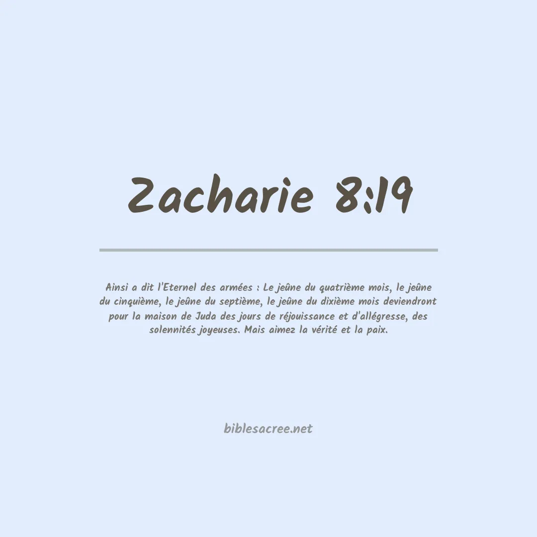 Zacharie - 8:19