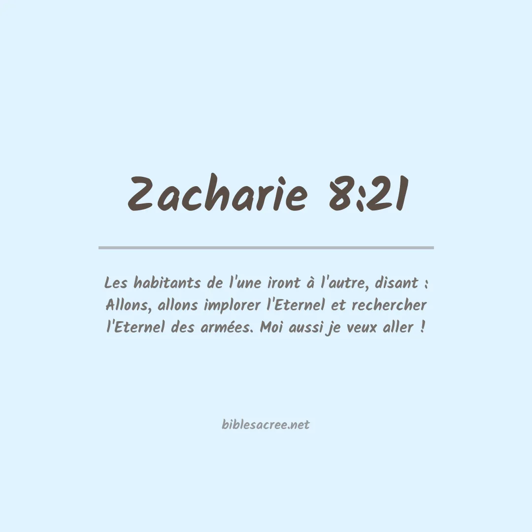 Zacharie - 8:21