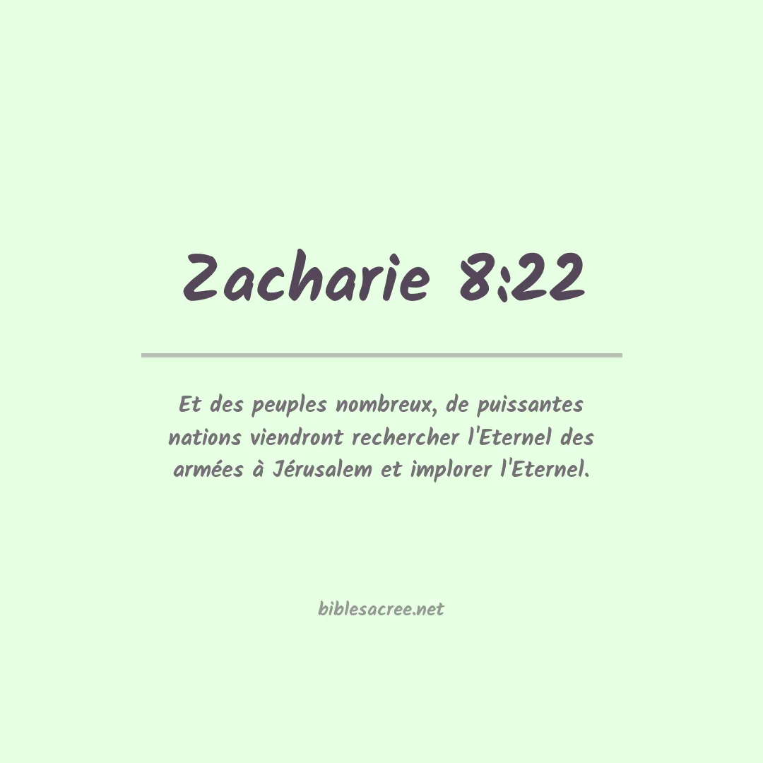 Zacharie - 8:22