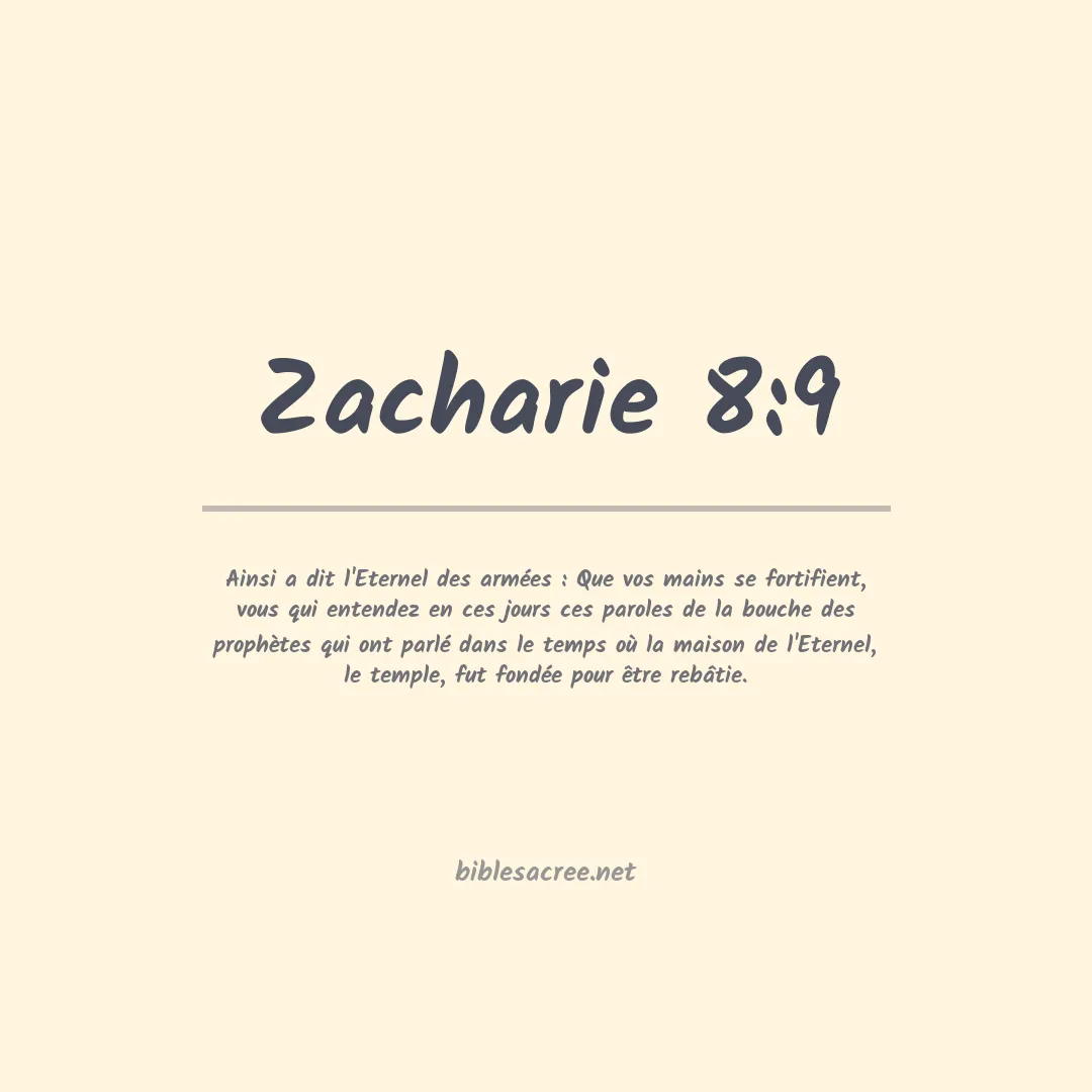 Zacharie - 8:9