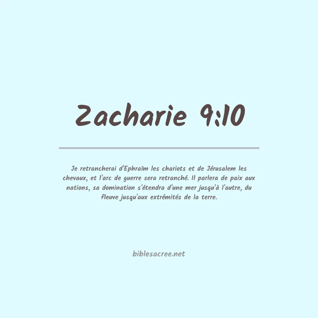 Zacharie - 9:10