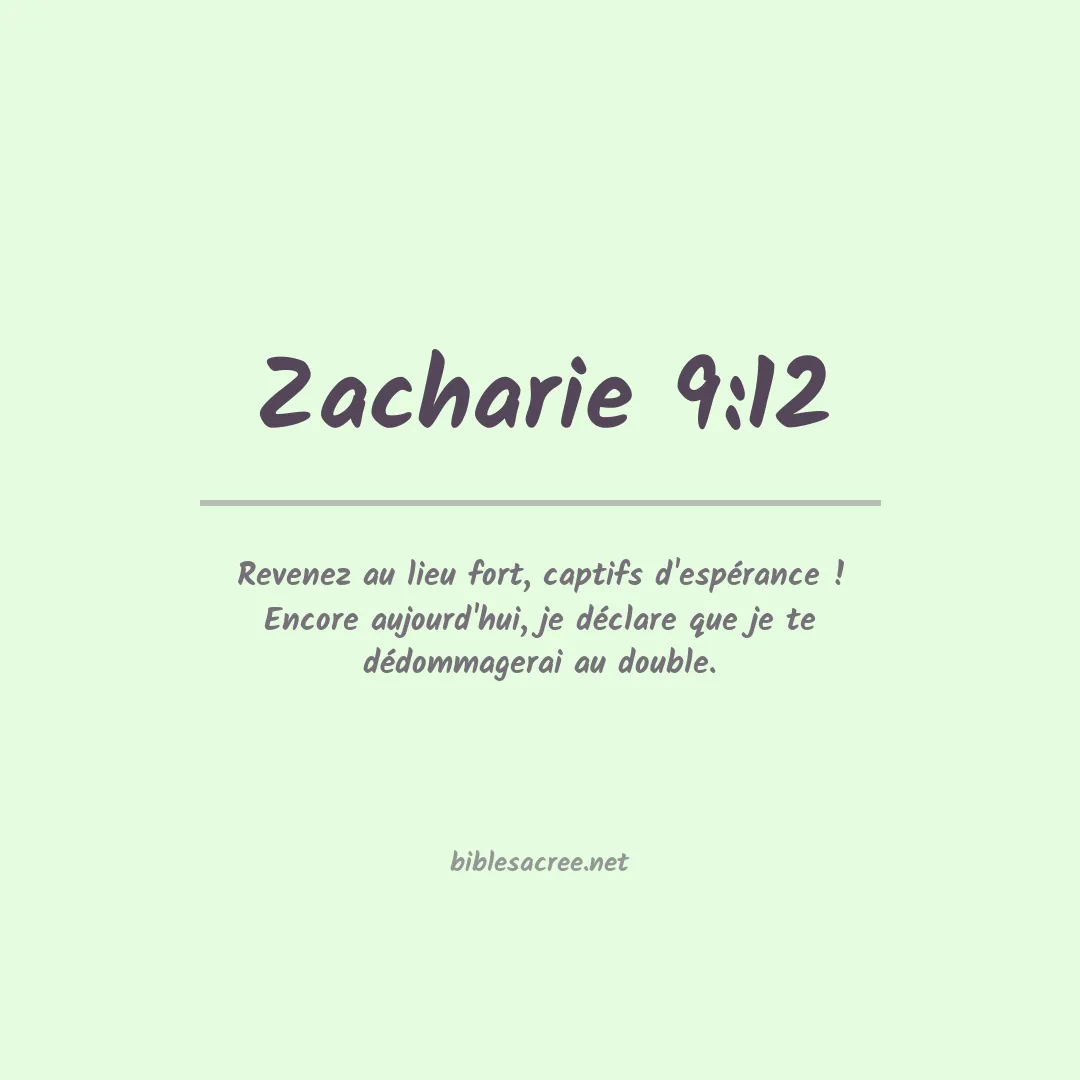 Zacharie - 9:12