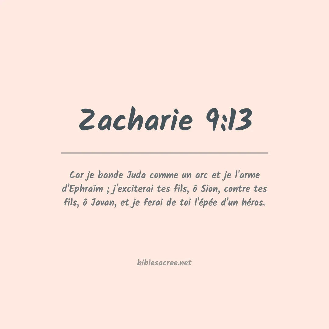 Zacharie - 9:13