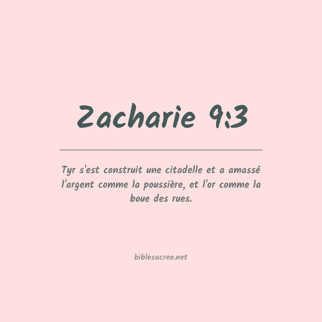 Zacharie - 9:3