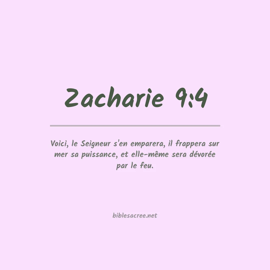 Zacharie - 9:4
